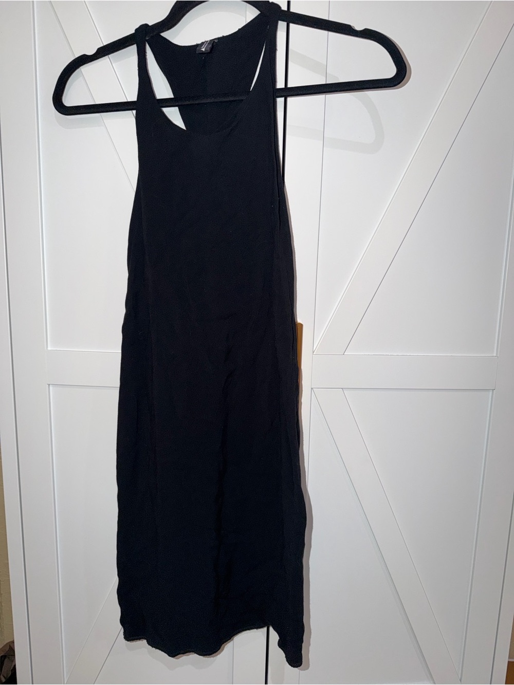 Zara Racerback Black Midi/Mini Dress